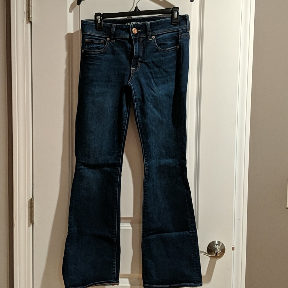 American eagle women's jeans kickboot superstretch